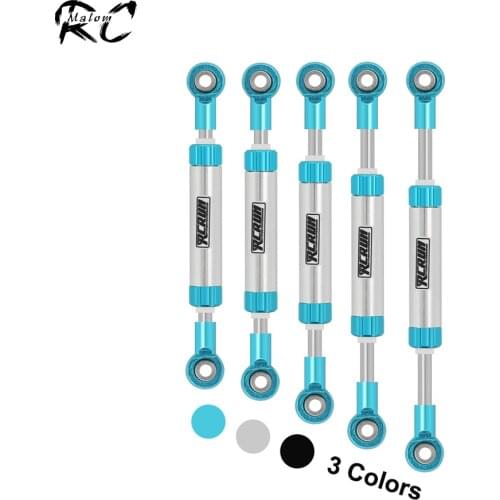 RCRUN Metal 70-96mm Adjustable Servo Steering Link Rod Panhard Bar for 1/10 RC Crawler Traxxas TRX-4 Axial SCX10 D90 Redcat GEN8