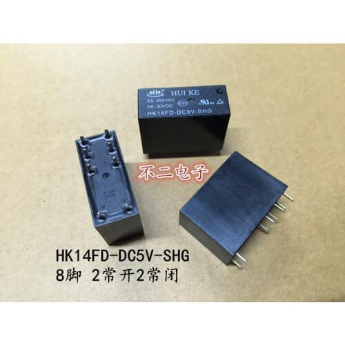 Relay HK14FD-DC5V-SHG 5A250VAC 8 feet 2 normally open 2 normally closed