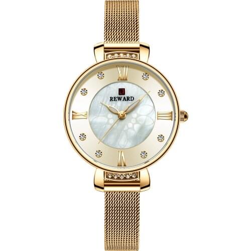 Luxury Ultra-thin Womens Watches Fashion Color Glass Analog Quartz Watch Dadies Green Dial Mesh Casual Waterproof Wristwatch