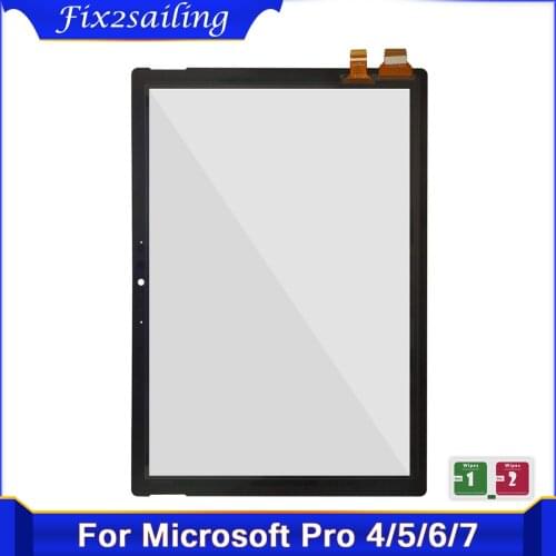 Touch Panel For Microsoft Surface Pro 4 1724 Pro 5 1796 Pro 6 1807 Pro 7 1866 Touch Screen Digitizer Front Glass Sensor Repair