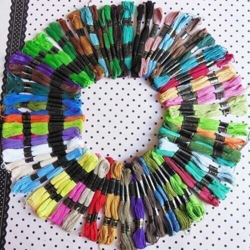 Cross-stitch embroider cotton thread family expenses sewing thread two types size 50-100pcs/1box select