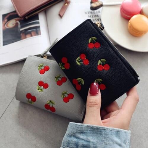Womens Vertical Short Short Wallet Student Simple Lady Fashion Wallet