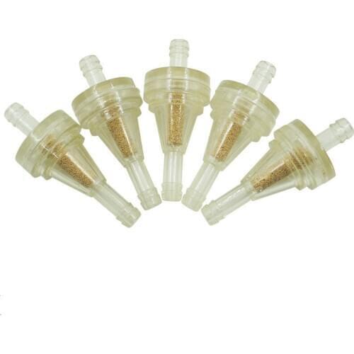 1pc1 1/4" 6mm Motorcycle Motocross Fuel Oil Filter Inline Clear Gas Filter Universal Pit Mini Bike Scooter Oil Filter