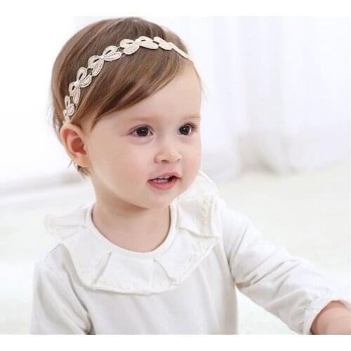 1 PCS Creative Cute Golden Butterfly Leaves Hairbands Girls Headwear Children Headbands Elastic Hair Bands Kids Hair Accessories