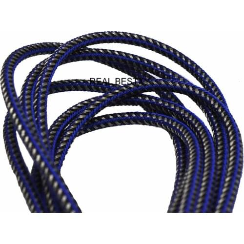 2m/lot Approx 6mm DIY Jewelry Findings Colorful 316l Stainless Steel Wire Braided Rope Steel Cord for Bracelets Bangle