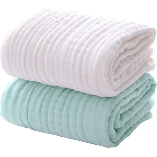 2Pack Baby Muslin Bath Towels Super Soft Cotton for Babys Delicate Skin Swaddle Blanket for Newborns Toddlers Boy Girl Baby Reg