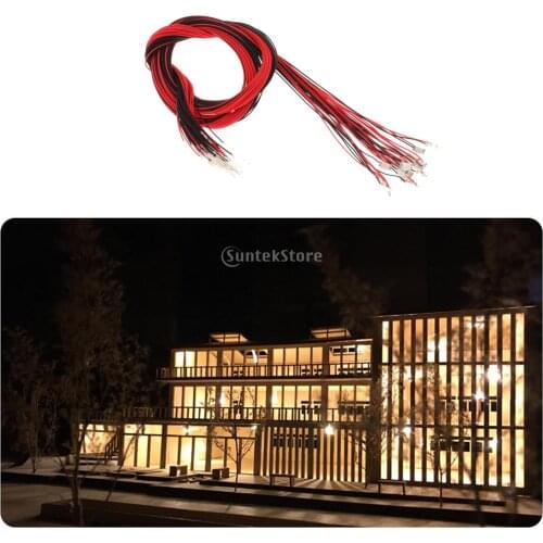 40-120pcs Pre-Wired Model LED Light Model Parking Raliway Scence Accessories
