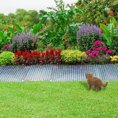 6PCS Garden Cat Scat Mat Anti Gatos Prickle Strips Keep Cat Away Safe Plastic Spike Cat Repellents Anti-cat And Dog Net Garden
