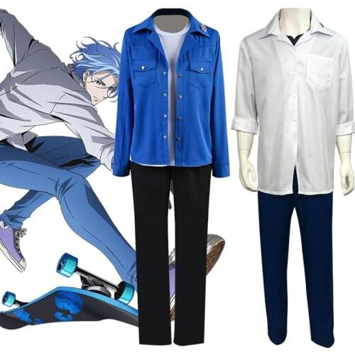 Anime SK8 the Infinity Hasegawa Ranga Langa SNOW Cosplay Costume Unisex Adult Fancy Suit Top Pants Coat Halloween Party Uniforms