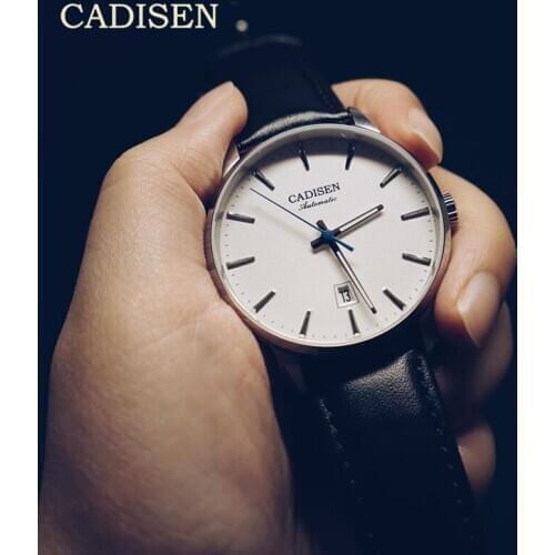 New CADISEN Mechanical Watches Mens Top Brand Luxury Luminous Business Automatic Watch Men NH35 Watch Movement relogio masculino