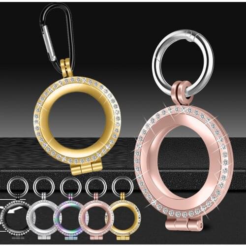 Case For Apple Airtags Metal with diamond Protective Sleeve For Apple Locator Tracker Anti-lost Device Keychain Protection shell