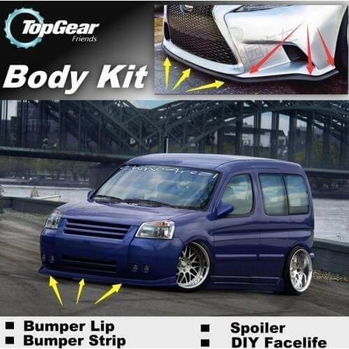 Bumper Lip Deflector Lips For Citroen Berlingo Doninvest Orion M Front Spoiler Skirt For TopGear Fans Tuning / Body Kit / Strip