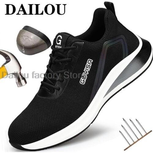 Steel Toe Shoes Men Women Indestructible Safety Sneakers Lightweight Comfortable Work Safety Shoes Construction Work Safety Boot