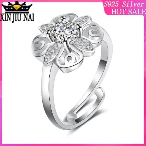 Small grass Tenghua hollow four-claw mosaic diamond ring female movable mouth opening adjustable gold-plated K platinum ring