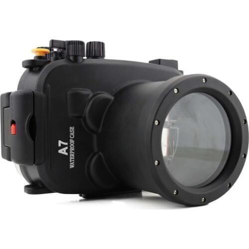 Mcoplus 130ft/40m Waterproof Underwater Camera Diving Housing Case for Sony A7/A7r/A7s 28-70mm Lens Camera