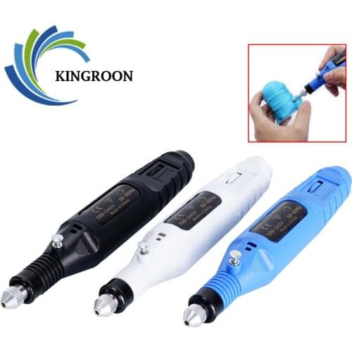 KINGROON DIY handmade model material mini electric sander model Cleaning Drill 3d printing model sanding tools