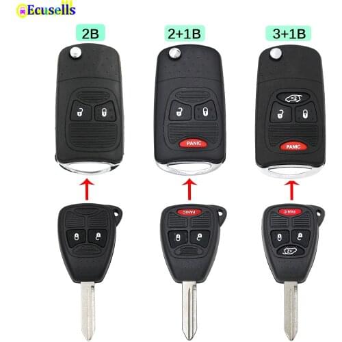 Modified Remote Key Shell Case for Chrysler Pacifica Town&Country Dodge Grand Caravan Durango Jeep Liberty Grand Cherokee CY22