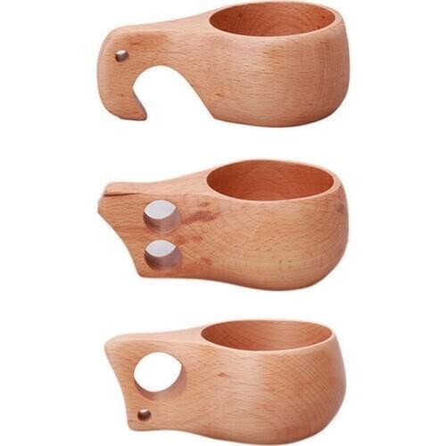 New Chinese Portable Wood Coffee Mug Wooden Tea Milk Cups Water Drinking Mugs Drinkware Handmade Juice Lemon Teacup Gift