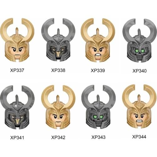 Single Medieval Movie Knights Lord Uruk hai foot Shields Golden Helmets Figures Head accessories Building Blocks toys Series