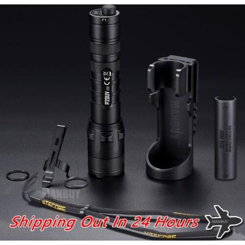 Wholesale NITECORE P20UVv2 CREE XP-L2 V6 LED 1000LMs 320mW UV Beam Dual Output Tactical Flashlight Outdoor Hunting Camping Torch