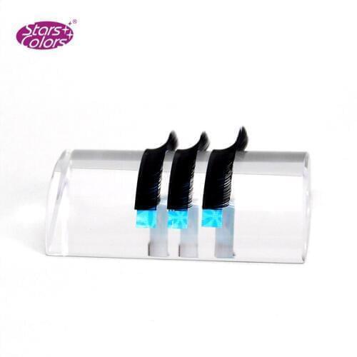 Semi-circle Transparent Crystal bridge eyelash holder for eyelash extention grafting or Glue placing