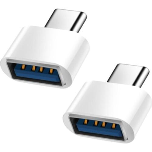 28EA 1 Pair TypeC to USB Adapter Interface Conversion Data Transmission Charging Conversion for Mobile Phones and Tablets