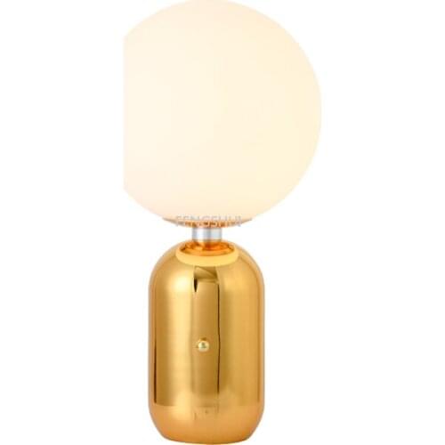 Modern LED Table Lights Golden Bedroom Bedside Table Lamps Warm Art Ball Table Lamp Lighting Decor Sconce Lamps Lights Fixtures