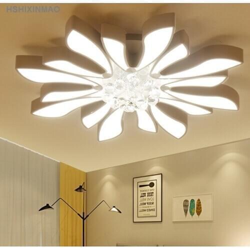 LED wrought iron acrylic special-shaped ceiling lamp can be adjustable brightness temperature Ceiling lights AC100-240V