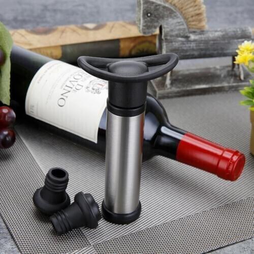 Wine Bottle Sealer Vacuum Wine Pump With 2 Stoppers Sealing Preserver Cooking Tool Utensils Kitchen Accessories