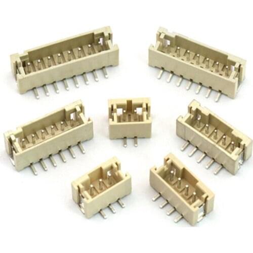 50PCS PH2.0mm pitch SMT vertical pin holder 2.0MM 2P/3P/4P/5P/6P/8P vertical patch socket connector