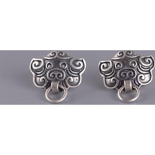 FNJ Animal Taoti Earrings 925 Silver Original Pure S925 Sterling Silver Stud Earring for Women Jewelry
