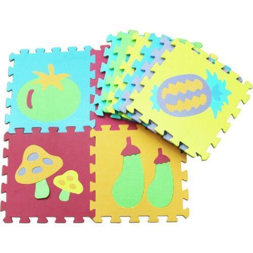 10Pcs/Set Children Alphabet Letters Numerals Puzzle Colourful Kids Rug Play Mat Soft Floor Crawling Puzzle Kids Educational Toy