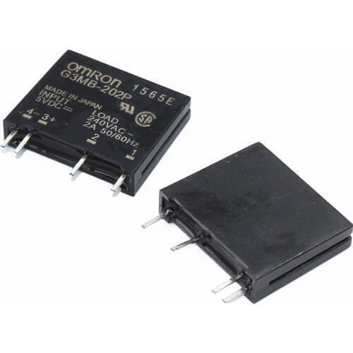 10pcs New original solid state relay G3MB-202P-5VDC G3MB-202P-5V G3MB-202P DC-AC PCB SSR In 5VDC,Out 240V AC 2A