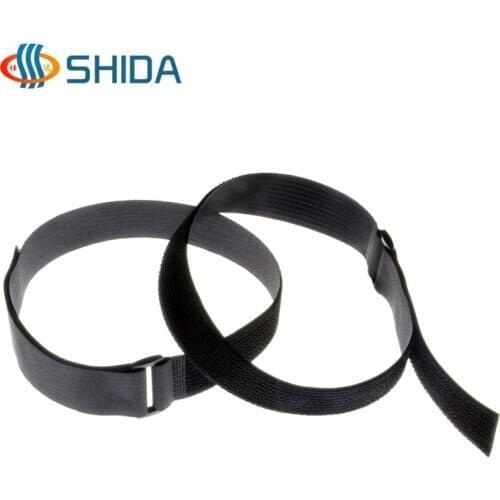 2.5cm width*60cm length 10pieces Hook loop banding beam line of sticky band trying Bundle belt beam line battery straps
