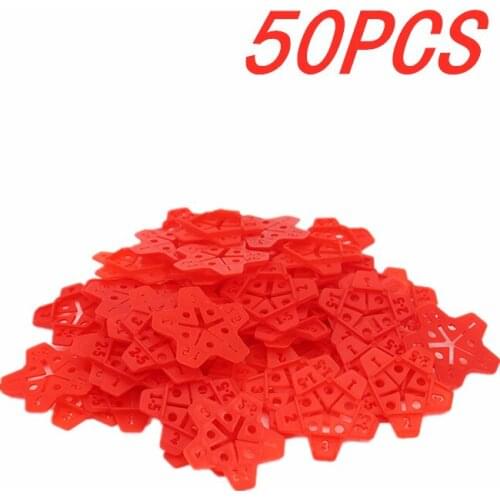 50Pcs 1/1.5/2/2.5/3mm Reusable Plastic Cross Gap Locators Clip for Flooring Wall Tile Leveling System Leveler Construction Tools