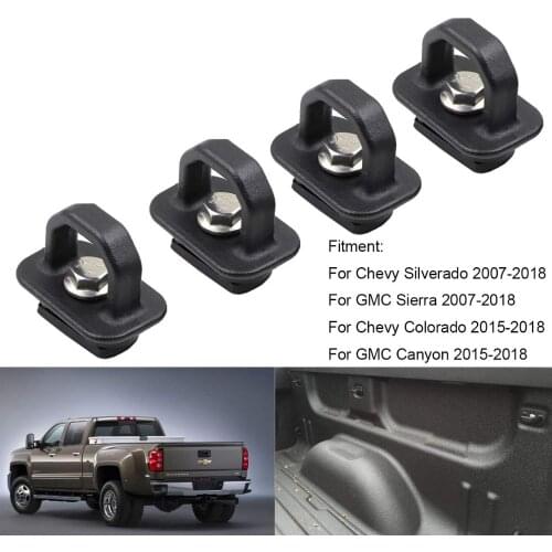 Car Tie Down Anchor Pickup Truck Bed Side Wall Clip For Ford Chevy Silverado GMC Sierra Colorado Canyon Cargo Trunk Hook
