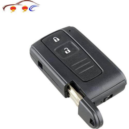 2019 New 2 buttons Remote car key shell case with small key PRIUS COROLLA VERSO TOY43 BLADE replacement car case pad