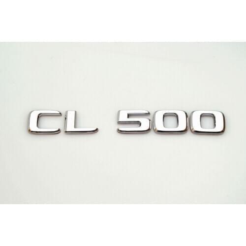 Emblem Badge Decal Trunk Rear ABS for Mercedes Benz CL500 CL550 CL600 CL55 CL63 CL65 Chrome Stylish Car Exterior Stickers