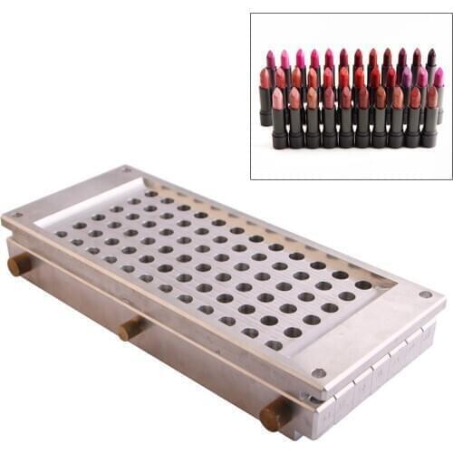 72 Cavities Lipstick Mold Waterdrop Shape 12.1mm 12.7mm 72 Holes Lipstick Fill Mould Multi-holes Cavities Lipstick Fill Mold