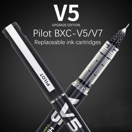 Pilot BXC-V5 BXC-V7 Gel Pen 0.5mm 0.7mm Hi-Tecpoint Ink Cartridge BXS-IC Refillable Rollerball Pens Black/Blue/Red/Green Colors