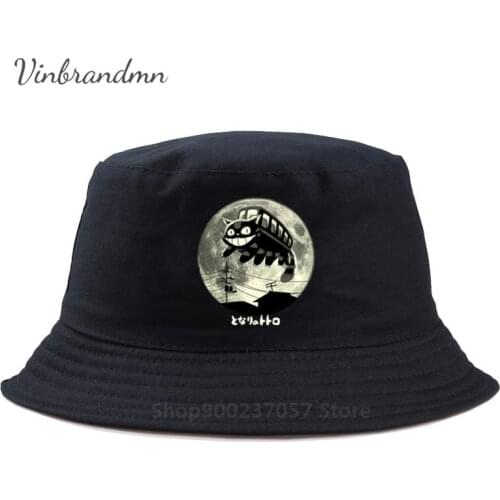 Hot sale deals Base Studio Ghibli My Neighbor Totoro Catbus Panama Bucket Hat fabric nice store Fisherman Hat