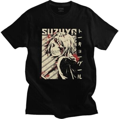 Juuzou Suzuya Tokyo Ghoul T Shirt Men Cotton Tshirt Leisure Tee Tops Short Sleeved Japanese Anime Manga T-shirt Clothing Merch