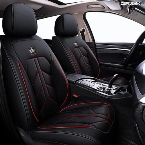 CUWEUSANG leather car seat covers For jaguar xf f pace f-pace xj xe f-type xk e-pace car protector seats
