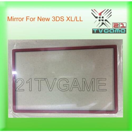 Red Frame Screen Panel Top Surface Glass For Nintend New 3DS XL Housing Replacement Mirror/Glass For Nintendo NEW 3DS LL