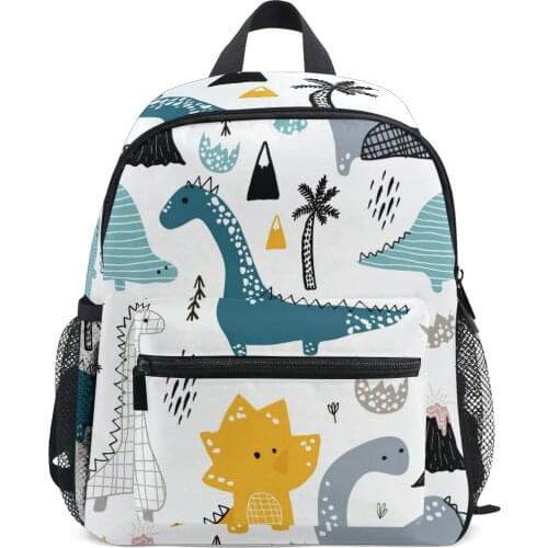 Hot Selling Dinosaur Pattern Children Backpack Kids School Bag Dino Kindergarten Preschool Bag For 3-8 Years Old Girls Boys