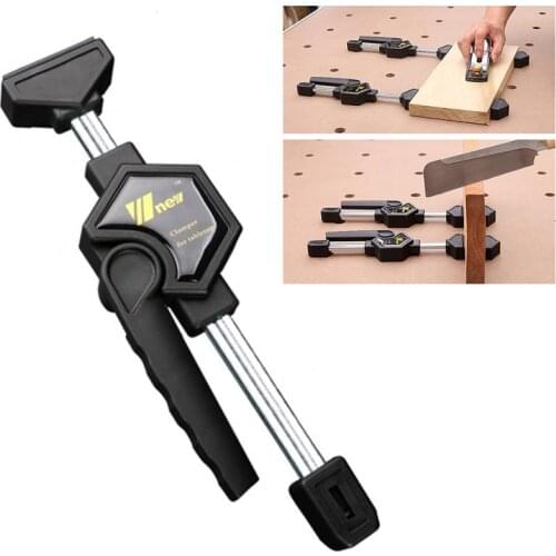 Woodworking Desktop Clip Fast Clip Quick Clamp Fixture Adjustable Frame Quick Ratchet Release Speed Squeeze DIY Tool Set