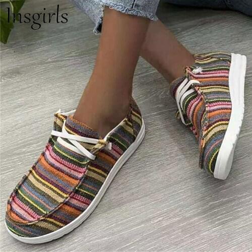 New Comfy Loafers Women 2021 All Season Daily Lightweight Shallow Lace Up Casual Shoes Home Outdoor Running Walking Sport Flats