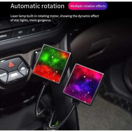 2021 New USB Car Interior Roof Atmosphere Starrry Sky Lamp LED Projector Star Night Light