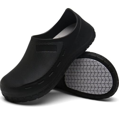 QUAOAR 2021 New EVA Unisex Chef Shoes Waterproof Oil-proof Kitchen Work Cook Footwear Non-slip Hotel Restaurant Men Slippers