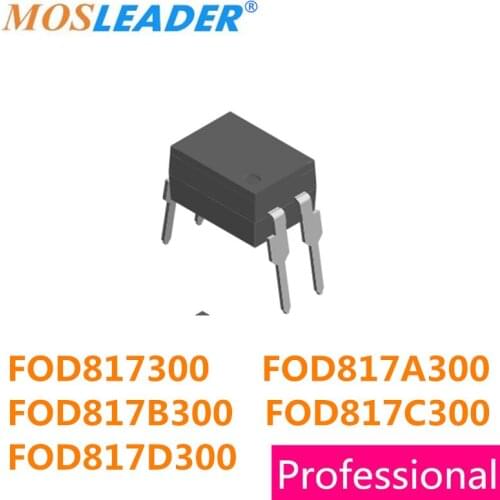 Mosleader 100PCS 1000PCS DIP4 FOD817300 FOD817A300 FOD817B300 FOD817C300 FOD817D300 Optocouplers Made in China High quality